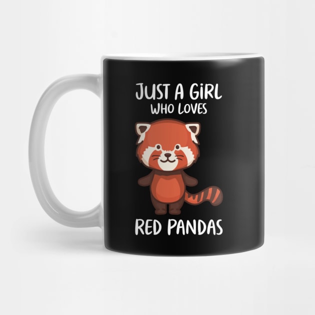 Just A Girl Who Loves Red Pandas by OnepixArt